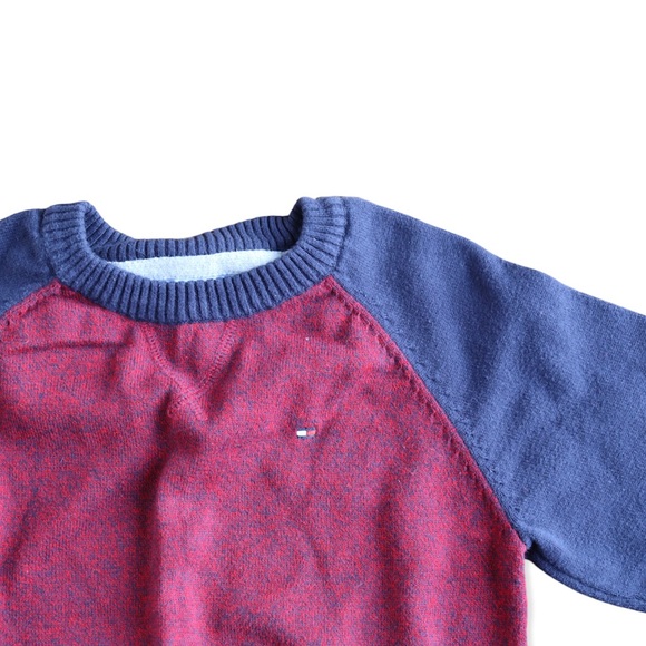 Tommy Hilfiger - Red & Navy Sweater (5Y) - Picture 3 of 7